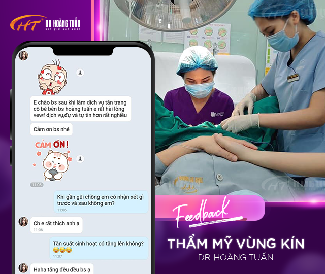Feeback của khách hàng khi thẩm mỹ vùng kin tại Dr Hoàng Tuấn