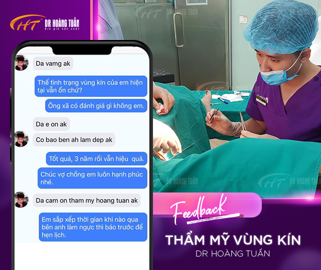 Feeback của khách hàng khi thẩm mỹ vùng kin tại Dr Hoàng Tuấn