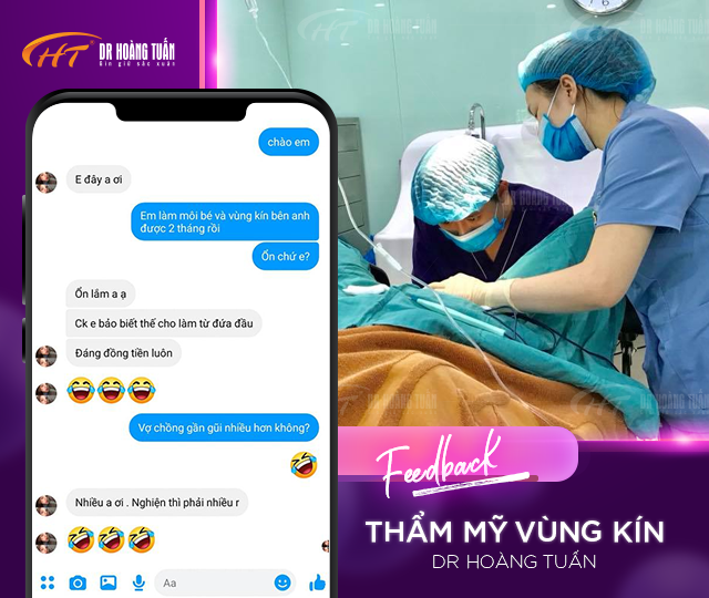 Feeback của khách hàng khi thẩm mỹ vùng kin tại Dr Hoàng Tuấn